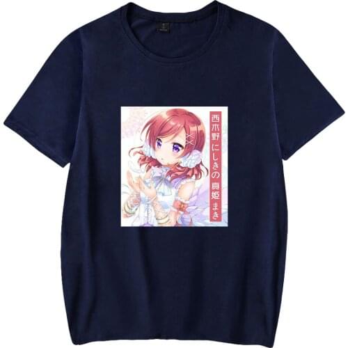 LoveLive! Nishikino Maki μs school idol Print Spring Summer Holiday Street Men/Women Casual Kawaii style Streetwear T-shirt