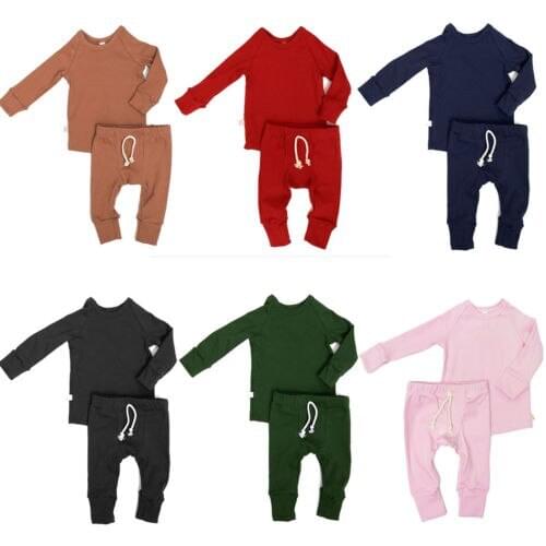 Baby Clothes Infant Baby Boy Girl Pajamas Pjs Set Sleepwear Nightwear Clothes Outfit Xmas 6 Colours