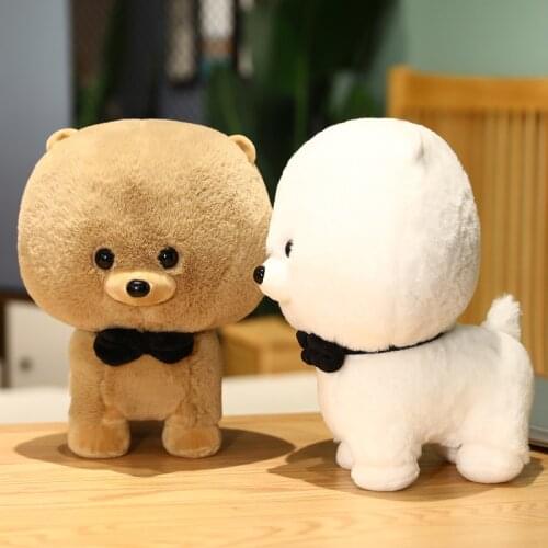 Plush Pomeranian Poodle Teddy Dog Toys Simulation Dog Doll Soft Stuffed Animal Plush Pillow Children Toy Cartoon Gift for Kids