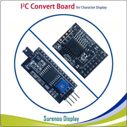 Serial IIC / I2C / TWI Convert Board Module for 0802 1601 1602 2002 4002 1604 2004 Character LCD Module Display for Arduino