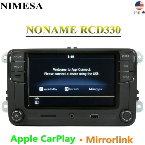 NONAME RCD330 Carplay MirrorLink MIB​ Car Radio 6RD 035 187B For VW Golf 5 6 Jetta MK5 MK6 CC Tiguan Passat B6 B7 Polo Touran T5