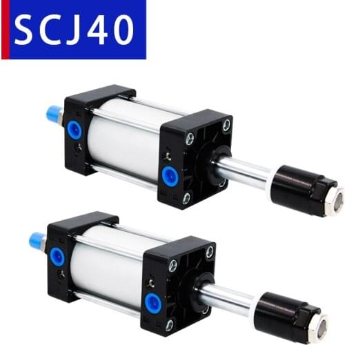 High Quality SCJ40 Pneumatic cylinder Piston Stroke 25-300mm Adjustable Air Cylinders