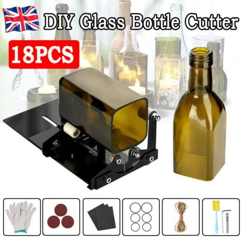 Glass cutter Glass Bottle Square and Round Sculptures Cutter for DIY Glass Cutting Machine Metal Pad Bottle Holder Hand tools