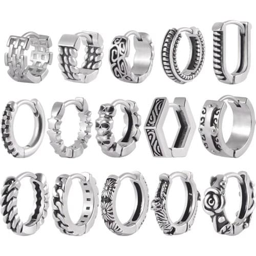 1 Pair Surgical Steel Segment Hinged Rings Nariz Septum Clicker Labret Rings Nose Earrings Ear Stud Body Piercing Jewelry 18G