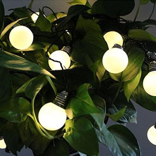 Led Solar Lamp Outdoor Waterproof Gardening Night Terrace And Decoration String With Country House Fence Christmas For Balcony