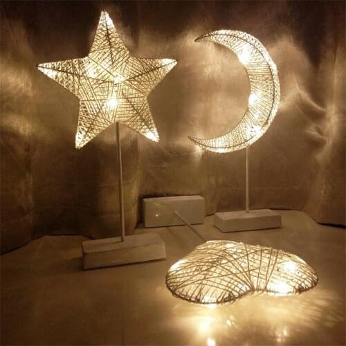 LED Lantern Night Lights Lamp Ins Girl Heart Luminaires Room Bedroom Dormitory Christmas Decorations Star Night Lamp Home Deco