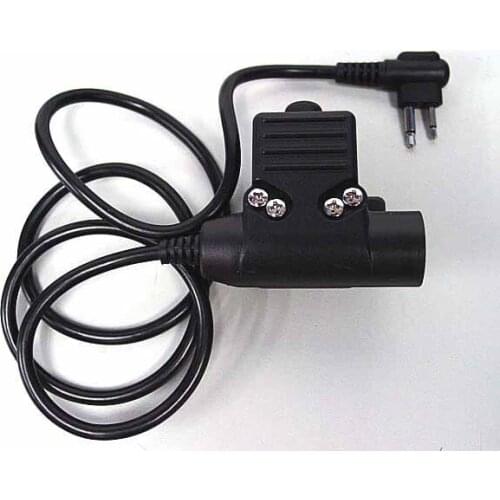 Tactical Ptt Z Element Airsoft Tactical U94 Headset PTT for Motorola 2 Pin Military Standard Version Headset Accessories-kenwood