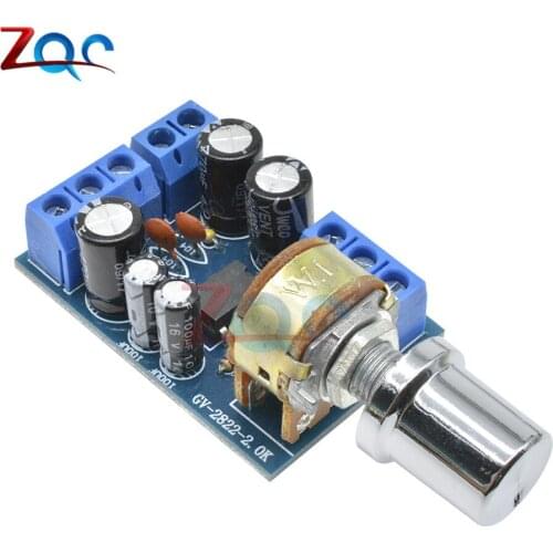 TDA2822M Mini 2.0 Channel 1W*2 Stereo Audio Power Amplifier Board DC 5V 12V CAR sound Amplifiers module