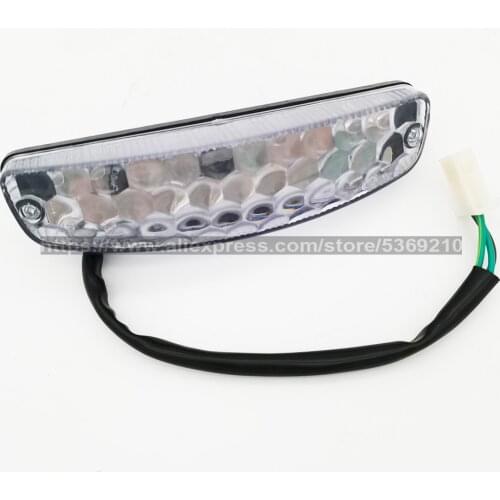 Universal LED Warning Signal Rear Tail Stop Brake License Number Plate Lamp Light Motorcycle 50-110cc ATV Quad Buggy Chooper