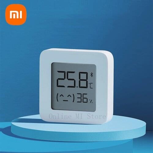 XIAOMI Bluetooth Digital Thermometer Hygrometer 2 LCD Screen Digital Moisture Meter Wireless Smart Temperature Humidity Sensor