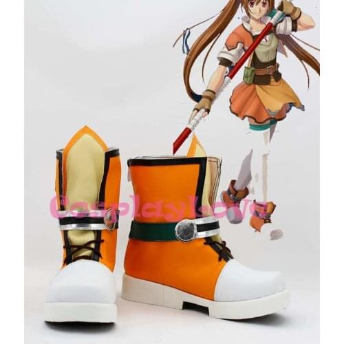 The Legend of Heroes VI Estelle Bright Cosplay Shoes Boots Hand Made Custom-made For Halloween