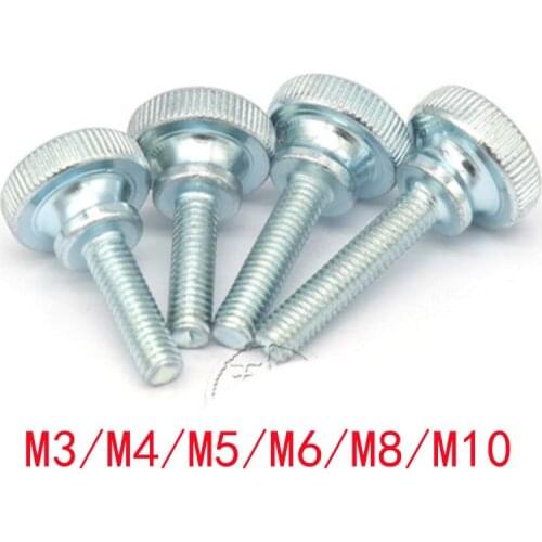 1/5pc M3 M4 M5 M6 M8 M10 DIN464 GB834 Knurl High Step Head Hand Tighten Thumb Screw Curtain Wall Glass Lock Thumbscrew Adjust