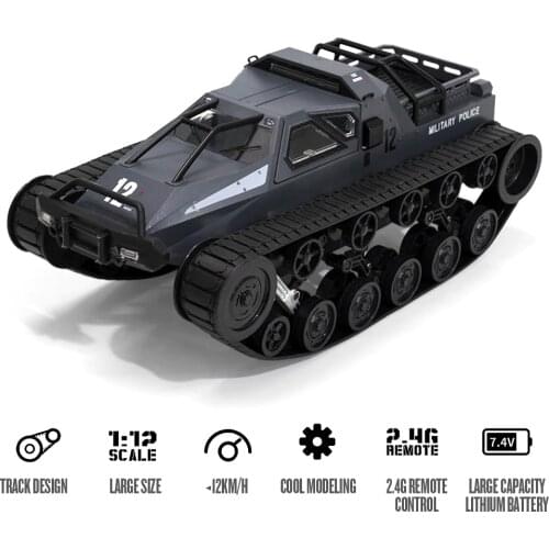 1/12 RC 4WD Drift Tank 2.4G High speed RC Tank RTR Remote Control Armored Vehicle 380 Motor RC Toy Gift for Adult Children