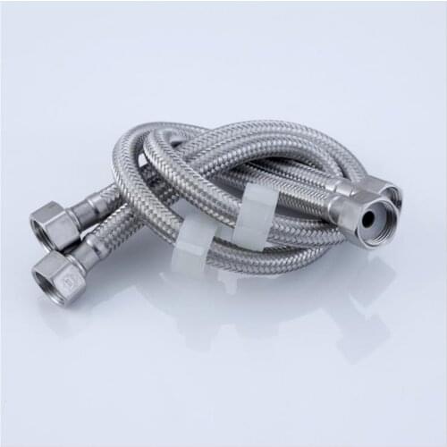 1pair Faucet Plumbing Hose 30cm Angle Valve Connector Stainless Steel Toilet Flexible Hose for Bathroom