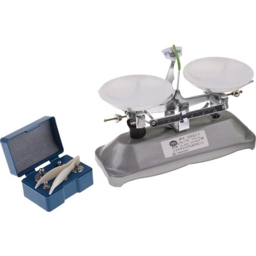 100 Gram Table Balance Scale W/Weights Teaching Tool Lab Equipment