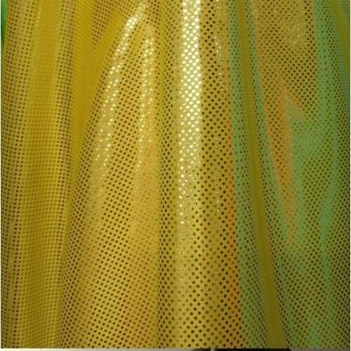 100cm*150cm both sides Stretch bronzing point gilt cloth knitting bronzing fabric apparel fabrics diy shiny garment material
