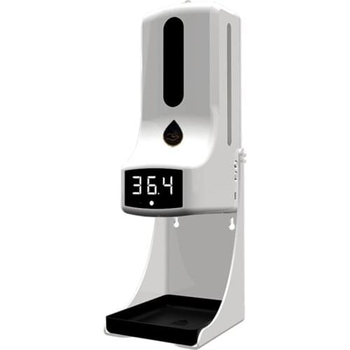 1000Ml K9 Pro Wall-Mounted Thermometer with Soap Dispenser,with Alarm,for Use in Offices,Schools and Communities Retail