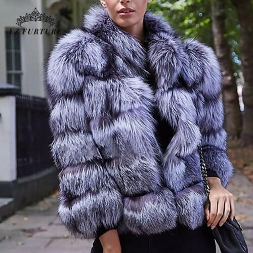 2020 YZ Future real fox fur coat women thick fur fashion coat luxury fur Jackets New Fashion Real Fox Fur Coats new arrival