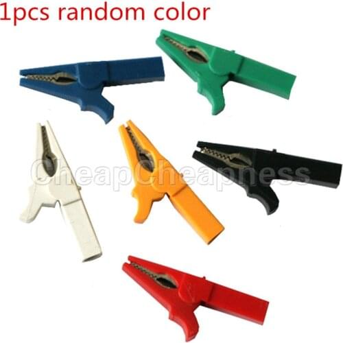 55MM Alligator Clips Electrical DIY Test Leads Alligator Crocodile Clips Roach Clip Clamps Test Jumper Wire 1/2/5Pcs