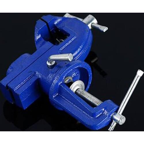 70mm Table Vise Plier 360 Degree Universal Home Vise Portable Bench Clamp for Jewelry Tool