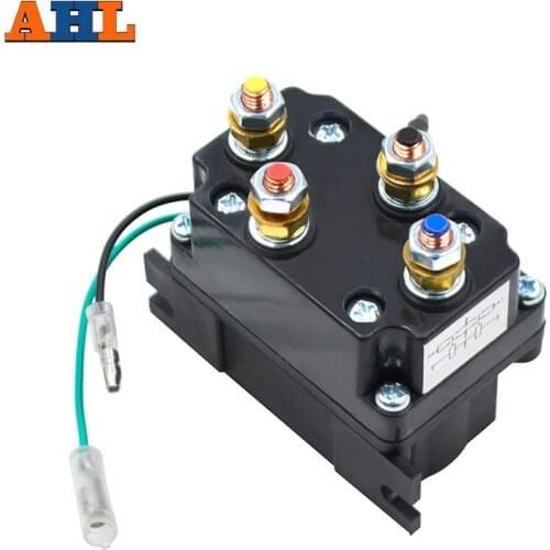 AHL 12V 250A Starter Solenoid Relay Contact For ATV UTV Warn Contactors 2875714 63070 62135 74900 for KFI ST17 S2000 A2500 A3000