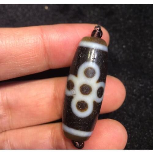 AL Treasure Magic Power Tibetan old Agate 5 Eye Lightening Vein dZi Bead Amulet Fit For Making Bracelet Talisman Timestown