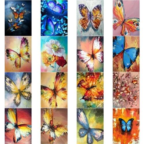 Diy 5D Diamond Painting Butterfly Flower Full Round Square Drill Embroidery Mosaic Rhinestone Picture Cross Stitch Home Decor