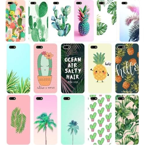 228H Panda Pour Coque Luxe Cactus Soft Silicone Tpu Cover Case for huawei Honor 7a pro 7x play case