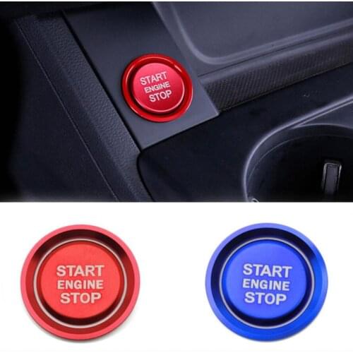 For Audi A4L / A6L / Q5 / A5 / A7 B8 A4 One Button Start Decorative Ring Start Cover Rgnition Button Cover Car Styling Sticker