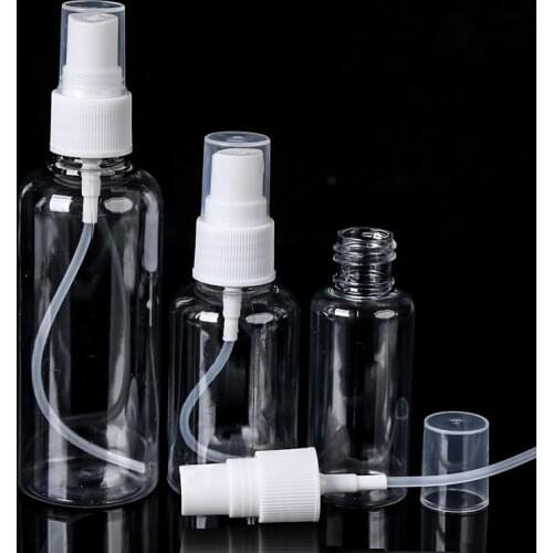 For Fill Air Spray Bottle 50ml/100ml/120ml Plastic Multi Purpose Transparent Mini Perfume Atomizer Can 1Pcs Portable