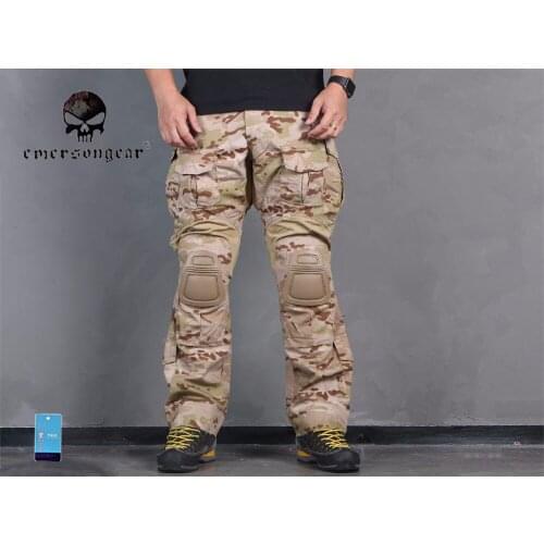 EMERSON Tactical Gen3 Pants Combat Military bdu Trousers with Knee Pad MultiCam Arid EM7042