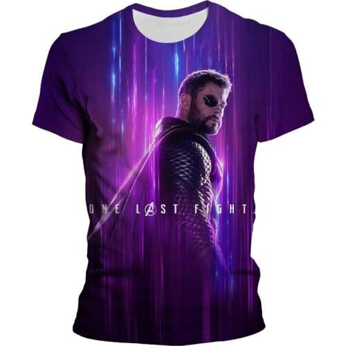 New Marvel Men Women Children Fashion Short Sleeve The Avengers Thor T Shirt 3D Printed T-shirt Summer Short Sleeve Tops Tee