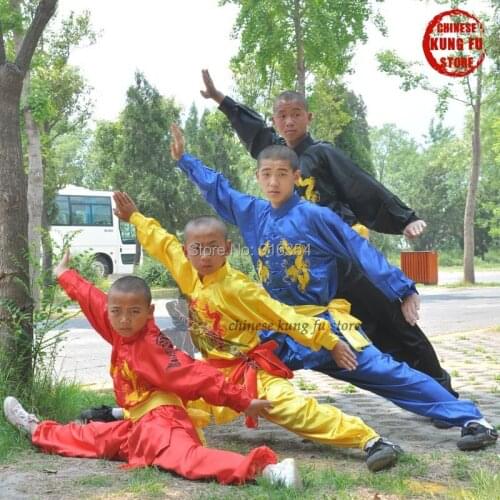 Kids and Adults Embroidery Tai chi Changquan Suit Martial arts Kung fu Wing Chun Karate Uniforms