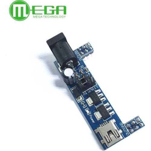 MB102 Breadboard Power Supply Module DC 3.3V 5V For Solderless Mini USB Power Supply Compatible Bread board MB-102 MB 102
