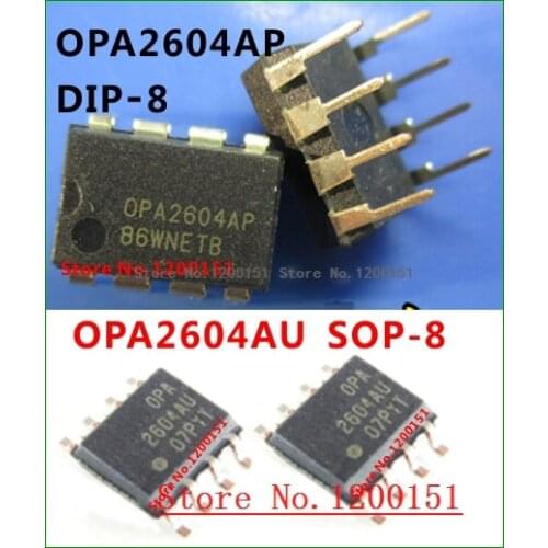5pcs/lot OPA2604 OPA2604AP DIP-8 OPA2604AU SOP8