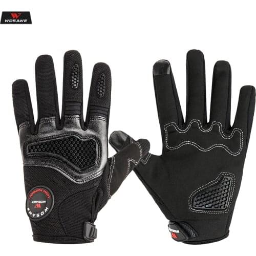 WOSAWE Motorcross Full Finger Gloves Guantes Luvas Man Women Motorcycle GLOVE Bicycle Cycling Waterproof Glove