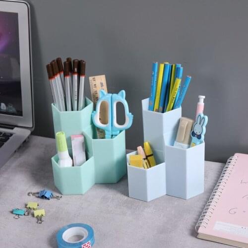 PlasticPenHolder Nordic Creative Net Red Pen Holder Storage Box Fashion Cute Simple Pen Holder Ornaments Personalized Pen Holder