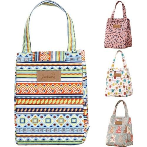 Portable Thermal Insulated Bento Lunch Box Cooler Outdoor Storage Bag Holder