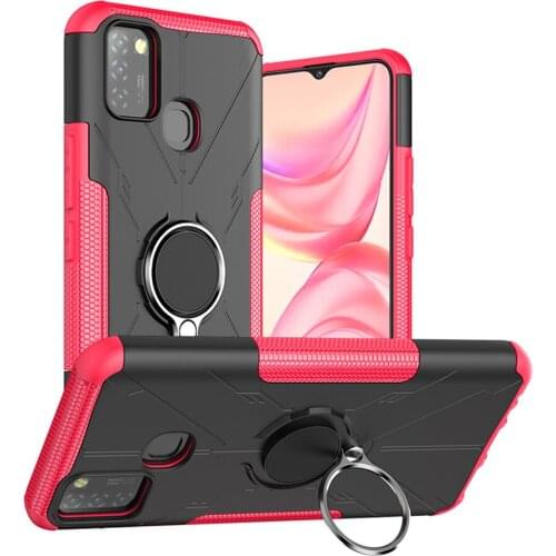 Shockproof Case For Infinix Hot 10 Lite Luxury Case Infinix Hot 10 Lite Ring 360 Protect Back Cover Infinix Hot10 Lite X657B Bag