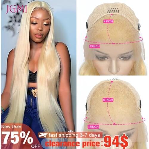 Suttie 613 Honey Blonde Straight 13x4 13x6 Transparent Lace Frontal Virgin Human Hair Wigs 5x5 Closure Front 30 Inch For Women
