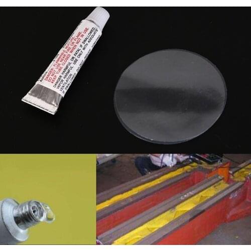 Swimming PVC Adhesive Inflatable Repair Glue Tube Patch Boat Yoga Ball Hot 1set (1xglue + 2xpatches/set)