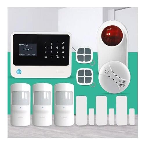 433mhz Intelligent home security WiFi GSM GPRS alarm system G90B plus 100 wireless zones APP control GSM wifi alarm system