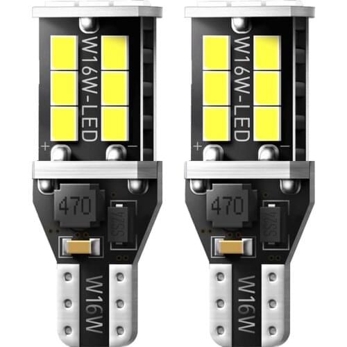 2Pcs 1000Lm T15 W16W LED Canbus Bulbs LED Car Backup Reverse Lights for Toyota C-HR Corolla Rav4 Yaris Avensis Camry CHR Auris