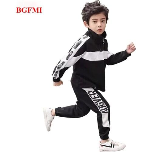 Loose Casual Hoodies & Pants Boy Clothes Set Letter Print Boys Clothes Fall Fashion Kids Suit For Boy Steetwear Clothes For Boys