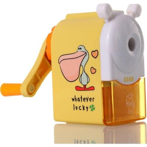 2016 Free Shipping School Supplies Stationery Windmill Hand Automatic Pencil Sharpener Cartoon Pencil Sharpener Machine