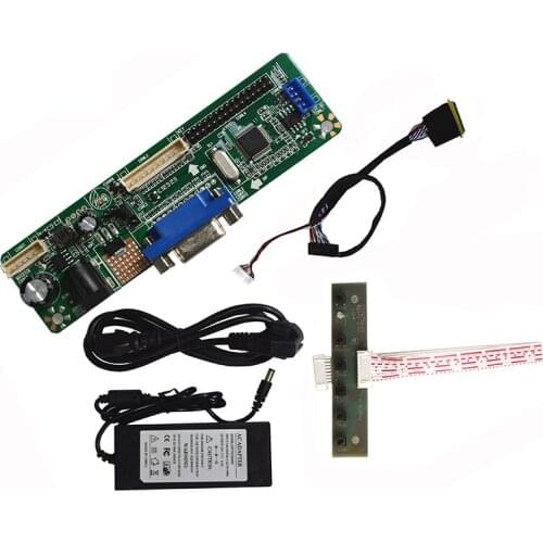 VGA to LVDS Converter LED LCD Controller Board DIY Kit For 15.4inch 1440x900 LP154WP2-TLA1 LP154WP2-TLA2 LP154WP2-TLA3