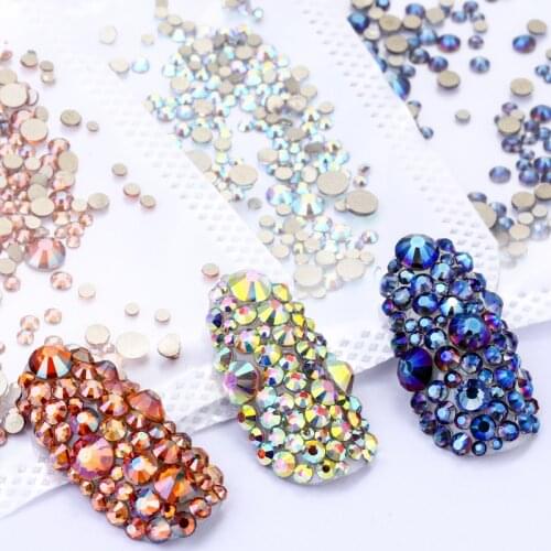 Стразы Стразы для ногтей Nail Rhinestone Strass Sew On Nail 250pcs Nail Art Decorations Nail Art Stones And Rhinestone Crystals