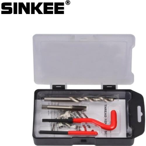 15 Piece Thread Repair Recoil insert Kit Drill Tap Installation Kit Car Garage Tools M10 x 1.25 SK1051-5