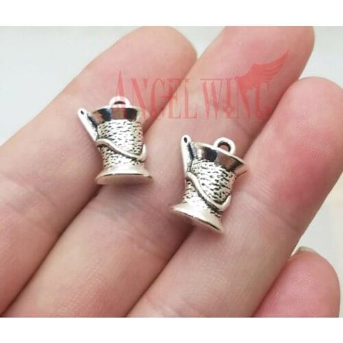 25pcs/lot--15x12mm, sewing chams, Antique silver plated line sewing regiment charms,DIY supplies, Jewelry accessories