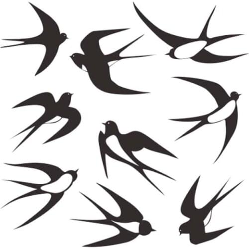 9Pcs Spring Swallow scrapbooking new arrival 2020 metal stencils for cutting Dies scrapbooking layering stencils